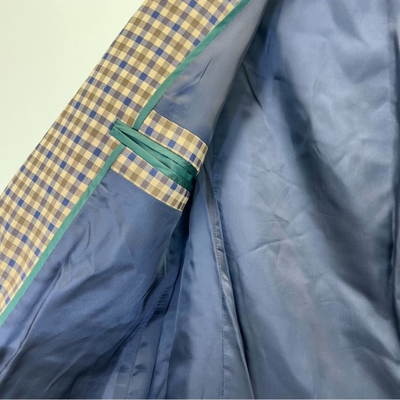 J. Crew Alfie Blazer Size 00P Honey Plaid Italian Stretch Wool by Tollegno 1900 - Picture 12 of 14